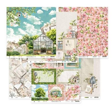 P13 Breathe and Bloom 12x12 Inch Paper Set (P13-BLO-14)