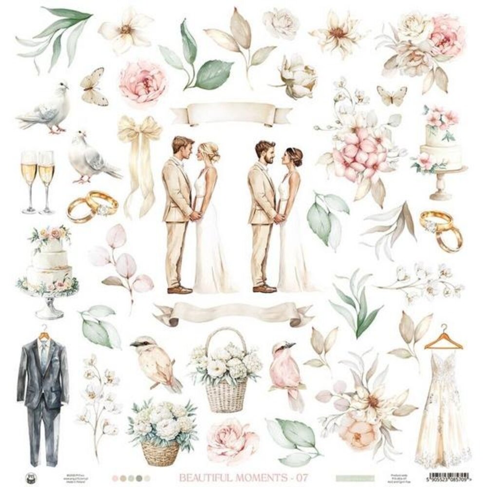 P13 Beautiful Moments 12x12 Inch Paper Pad (P13-BEA-08) P13 Beautiful Moments 12x12 Inch Paper Pad (P13-BEA-08)