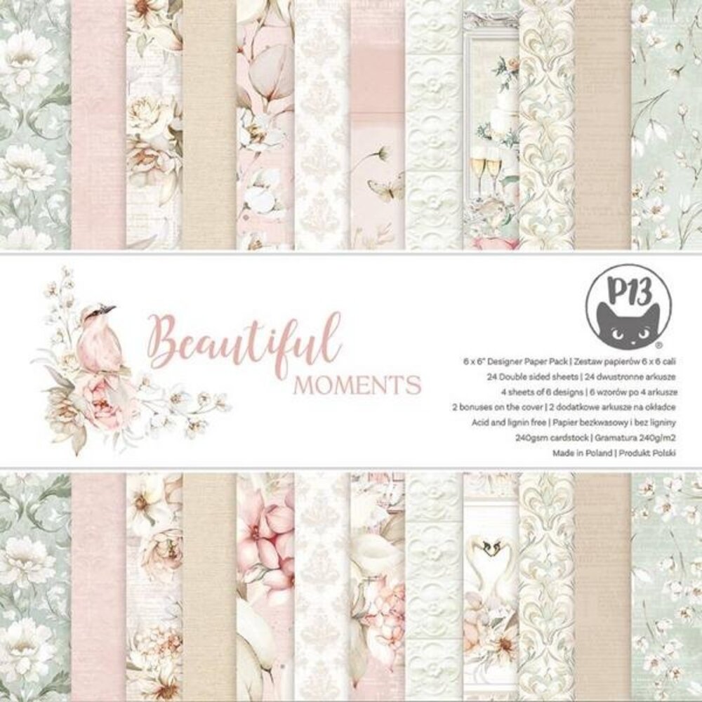 P13 Beautiful Moments 6x6 Inch Paper Pad (P13-BEA-09)