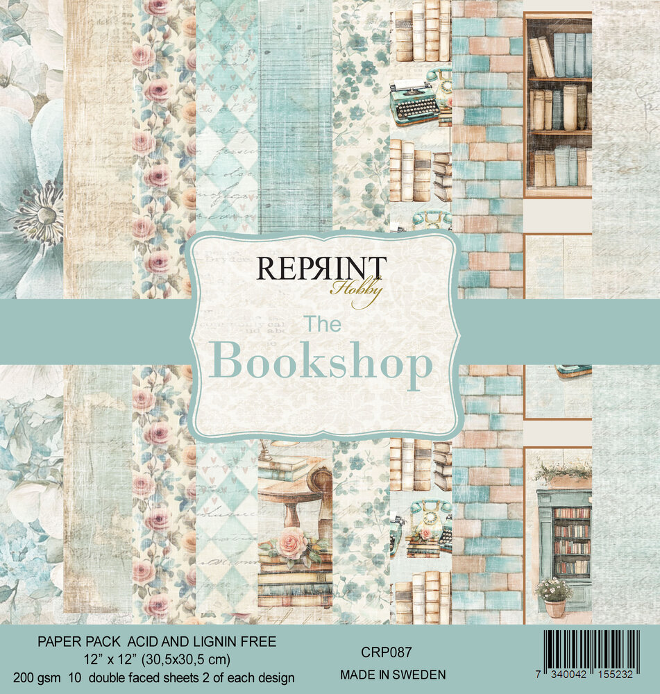 Reprint The Bookshop 12x12 Inch Paper Pack (CRP087) Reprint The Bookshop 12x12 Inch Paper Pack (CRP087)