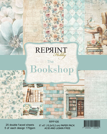 Reprint The Bookshop 6x6 Inch Paper Pack (RPP105) Reprint The Bookshop 6x6 Inch Paper Pack (RPP105)