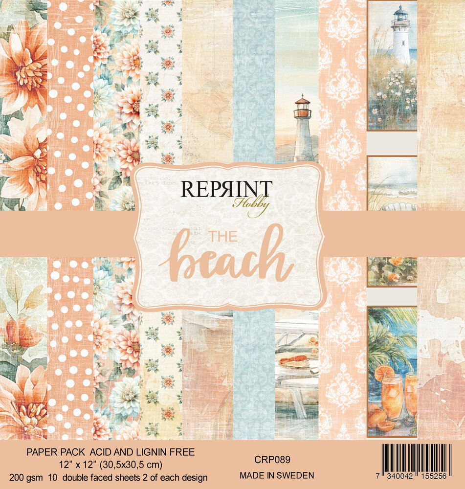 Reprint The Beach 12x12 Inch Paper Pack (CRP089)