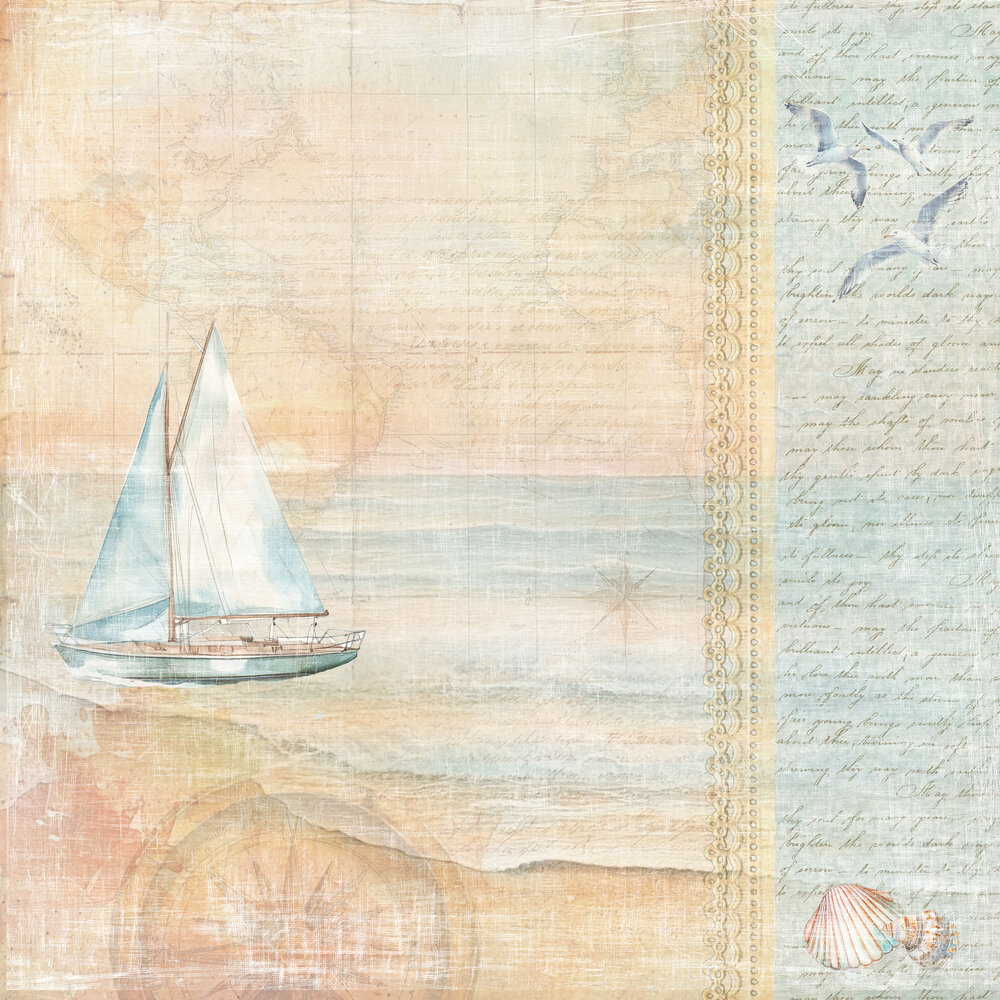 Reprint The Beach 6x6 Inch Paper Pack (RPP107)