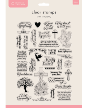 Crafter's Companion With Sympathy Clear Stamps (CC-CA-ST-WISY) Crafter's Companion With Sympathy Clear Stamps (CC-CA-ST-WISY)