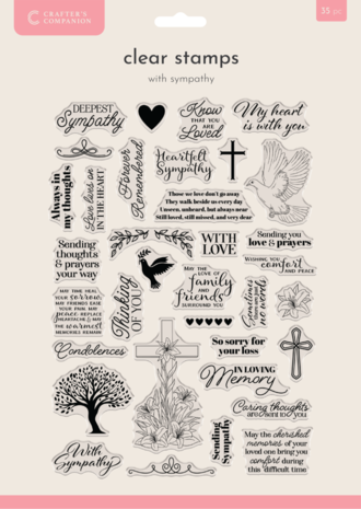 Crafter's Companion With Sympathy Clear Stamps (CC-CA-ST-WISY) Crafter's Companion With Sympathy Clear Stamps (CC-CA-ST-WISY)