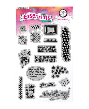 Studio Light Essentials Cling Stamp Mixed Media Play (ABM-ES-STAMP131) Studio Light Essentials Cling Stamp Mixed Media Play (ABM-ES-STAMP131)