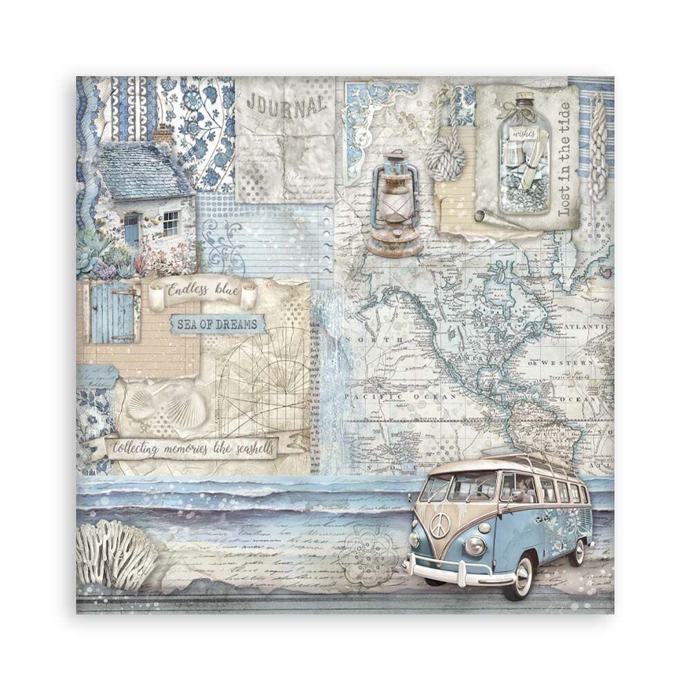 Stamperia Silent Sea 8x8 Inch Single Face Paper Pack (SBBSXB12) Stamperia Silent Sea 8x8 Inch Single Face Paper Pack (SBBSXB12)