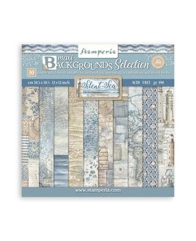Stamperia Silent Sea Maxi Background 12x12 Inch Paper Pack (SBBL170) Stamperia Silent Sea Maxi Background 12x12 Inch Paper Pack (SBBL170)