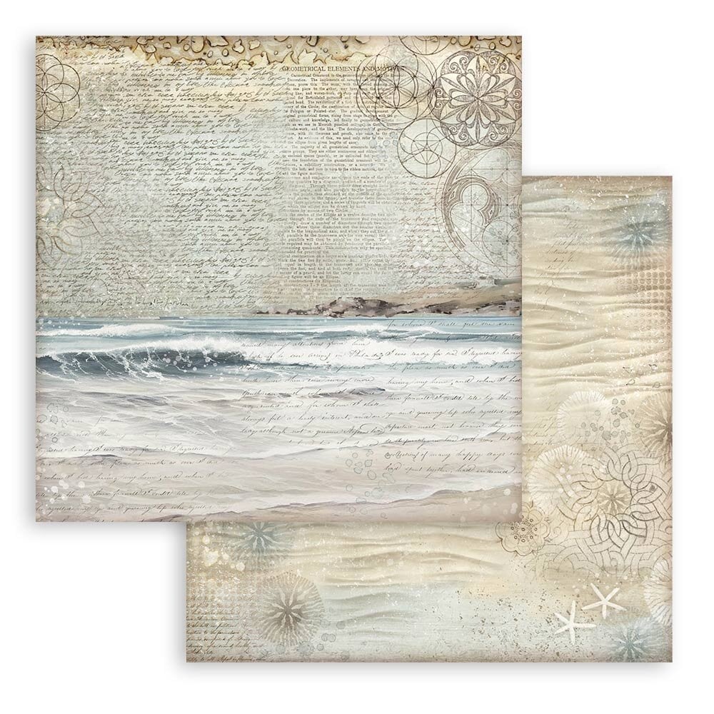 Stamperia Silent Sea Maxi Background 12x12 Inch Paper Pack (SBBL170) Stamperia Silent Sea Maxi Background 12x12 Inch Paper Pack (SBBL170)