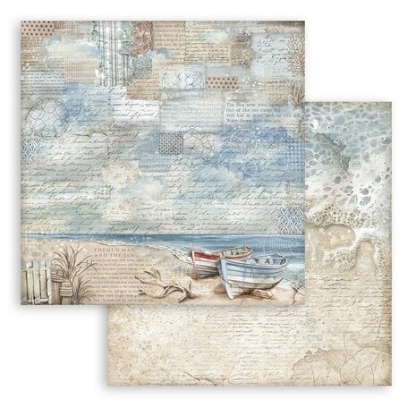 Stamperia Silent Sea Maxi Background 12x12 Inch Paper Pack (SBBL170) Stamperia Silent Sea Maxi Background 12x12 Inch Paper Pack (SBBL170)