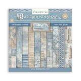 Stamperia Silent Sea Backgrounds 8x8 Inch Paper Pack (SBBS126)