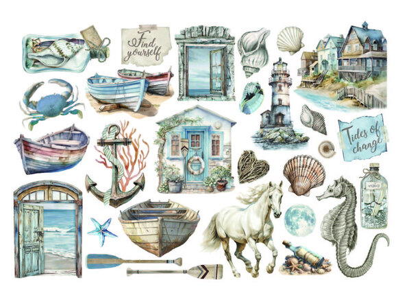 Stamperia Silent Sea Ephemera (DFLCT63) Stamperia Silent Sea Ephemera (DFLCT63)