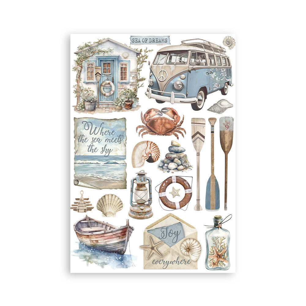 Stamperia Silent Sea A5 Washi Pad (SBW19) Stamperia Silent Sea A5 Washi Pad (SBW19)