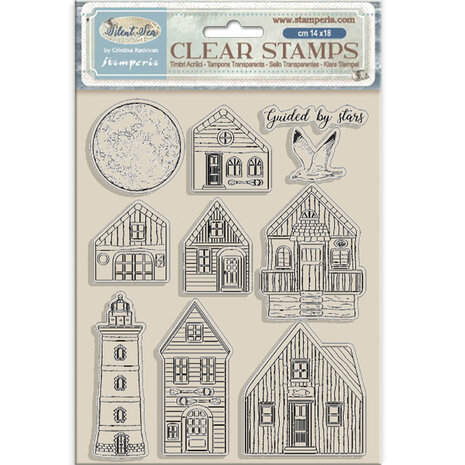 Stamperia Silent Sea Clear Stamps Landscape (WTK218) Stamperia Silent Sea Clear Stamps Landscape (WTK218)