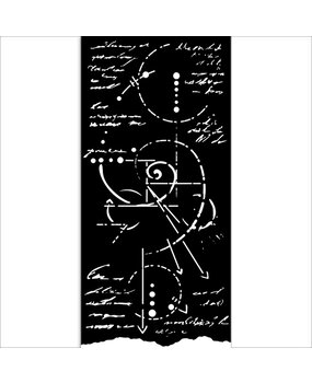 Stamperia Silent Sea Thick Stencil 12x25cm Fossil (KSTDL116) Stamperia Silent Sea Thick Stencil 12x25cm Fossil (KSTDL116)