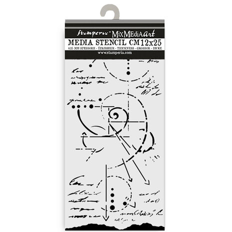 Stamperia Silent Sea Thick Stencil 12x25cm Fossil (KSTDL116) Stamperia Silent Sea Thick Stencil 12x25cm Fossil (KSTDL116)