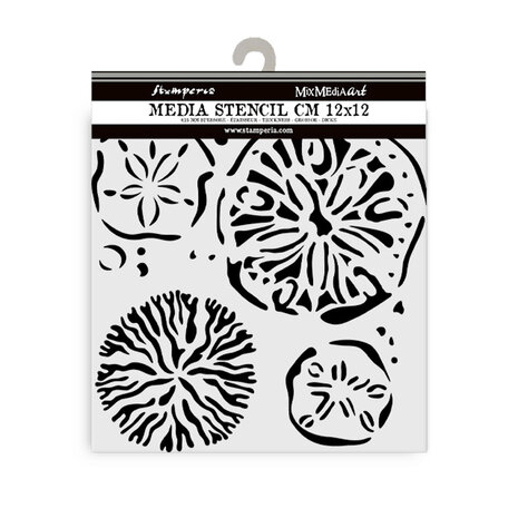 Stamperia Silent Sea Thick Stencil 12x12cm Sponges (KSTDS38) Stamperia Silent Sea Thick Stencil 12x12cm Sponges (KSTDS38)