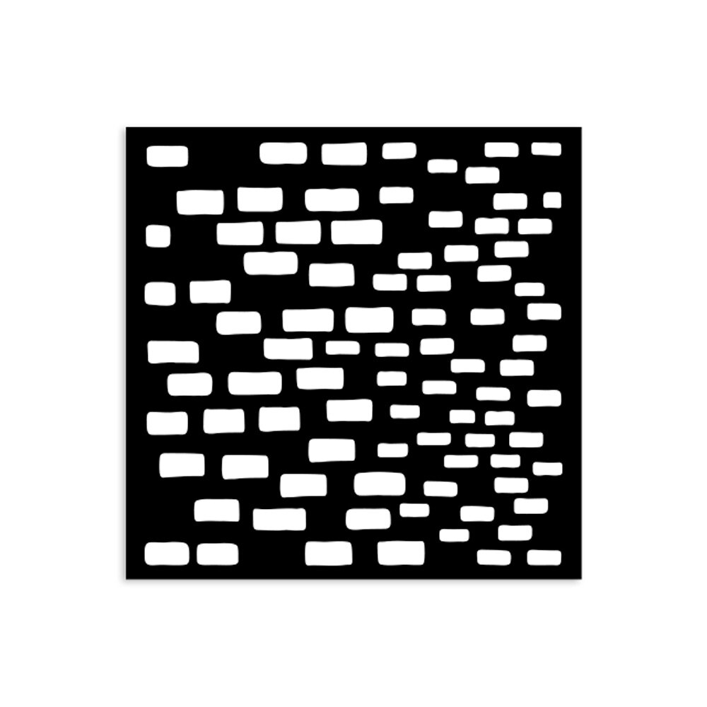 Stamperia Silent Sea Village Thick Stencil 12x12cm Bricks Pattern (KSTDS44) Stamperia Silent Sea Village Thick Stencil 12x12cm Bricks Pattern (KSTDS44)