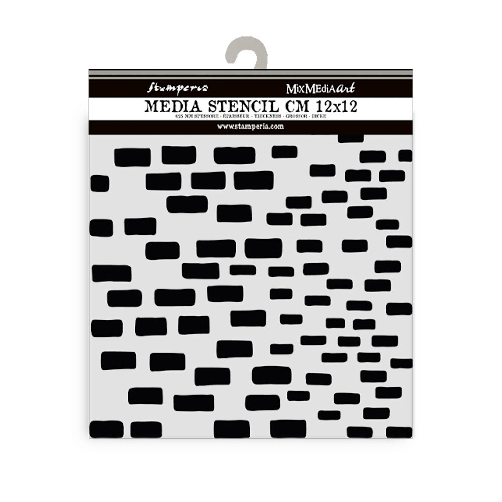 Stamperia Silent Sea Village Thick Stencil 12x12cm Bricks Pattern (KSTDS44) Stamperia Silent Sea Village Thick Stencil 12x12cm Bricks Pattern (KSTDS44)