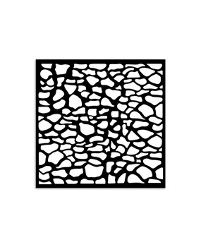 Stamperia Silent Sea Village Thick Stencil 12x12cm Stones Pattern (KSTDS45) Stamperia Silent Sea Village Thick Stencil 12x12cm Stones Pattern (KSTDS45)