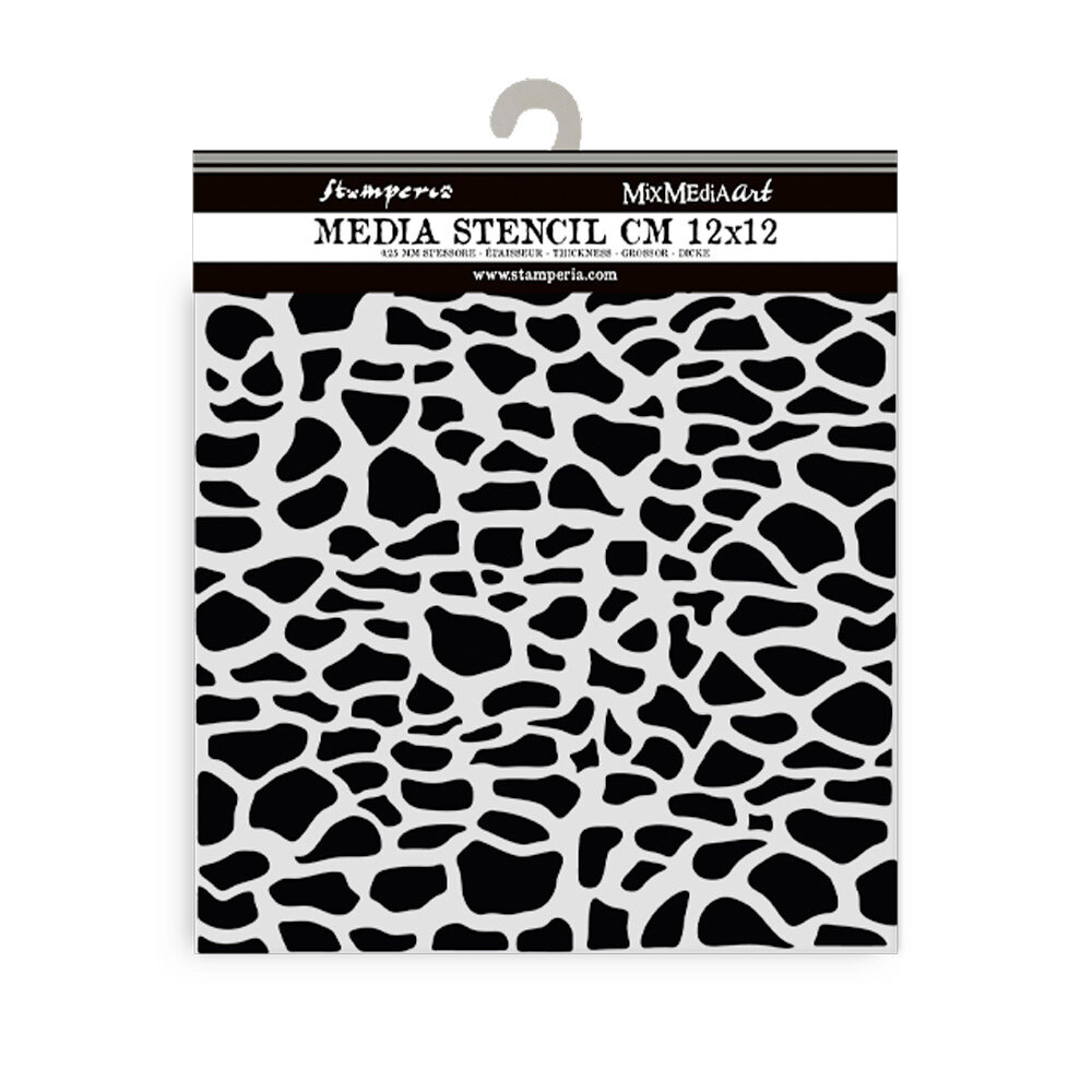 Stamperia Silent Sea Village Thick Stencil 12x12cm Stones Pattern (KSTDS45) Stamperia Silent Sea Village Thick Stencil 12x12cm Stones Pattern (KSTDS45)