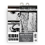 Stamperia Silent Sea Assortment Thick Stencil (8pcs) (KSTDX01)