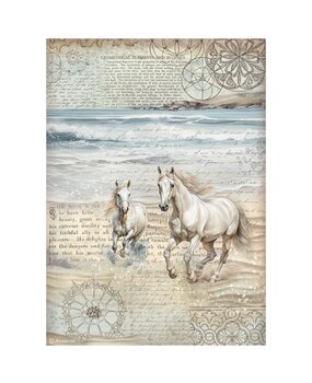 Stamperia Silent Sea A4 Rice Paper Horses (DFSA41025) Stamperia Silent Sea A4 Rice Paper Horses (DFSA41025)