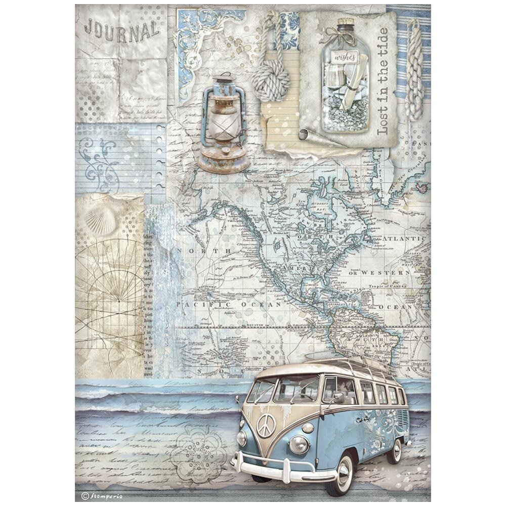 Stamperia Silent Sea A4 Rice Paper Van (DFSA41028) Stamperia Silent Sea A4 Rice Paper Van (DFSA41028)