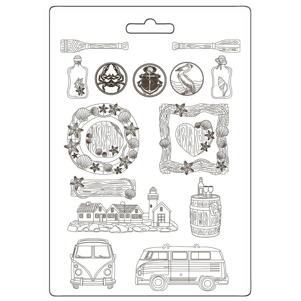 Stamperia Silent Sea A4 Soft Mould (K3PTA4591) Stamperia Silent Sea A4 Soft Mould (K3PTA4591)