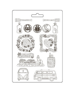 Stamperia Silent Sea A4 Soft Mould (K3PTA4591) Stamperia Silent Sea A4 Soft Mould (K3PTA4591)