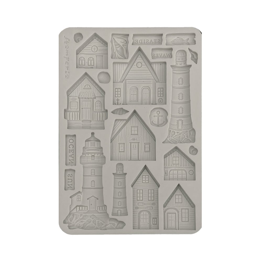 Stamperia Silent Sea A5 Silicon Mold Houses and Lighthouse (KACMA577) Stamperia Silent Sea A5 Silicon Mold Houses and Lighthouse (KACMA577)