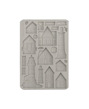 Stamperia Silent Sea A5 Silicon Mold Houses and Lighthouse (KACMA577) Stamperia Silent Sea A5 Silicon Mold Houses and Lighthouse (KACMA577)