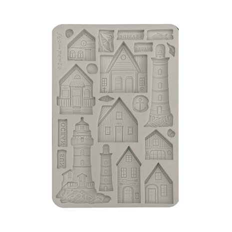 Stamperia Silent Sea A5 Silicon Mold Houses and Lighthouse (KACMA577) Stamperia Silent Sea A5 Silicon Mold Houses and Lighthouse (KACMA577)