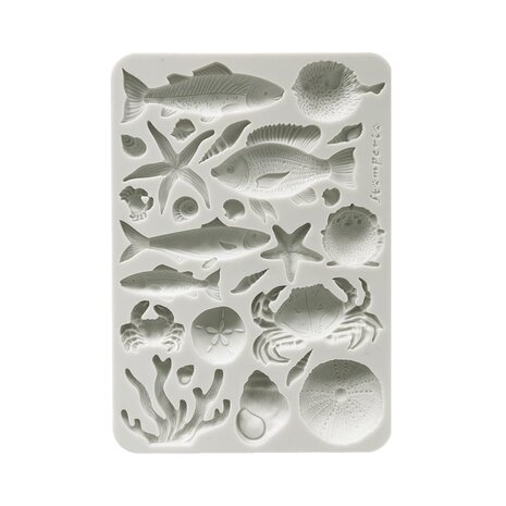 Stamperia Silent Sea A5 Silicon Mold Shells and Fish (KACMA578) Stamperia Silent Sea A5 Silicon Mold Shells and Fish (KACMA578)