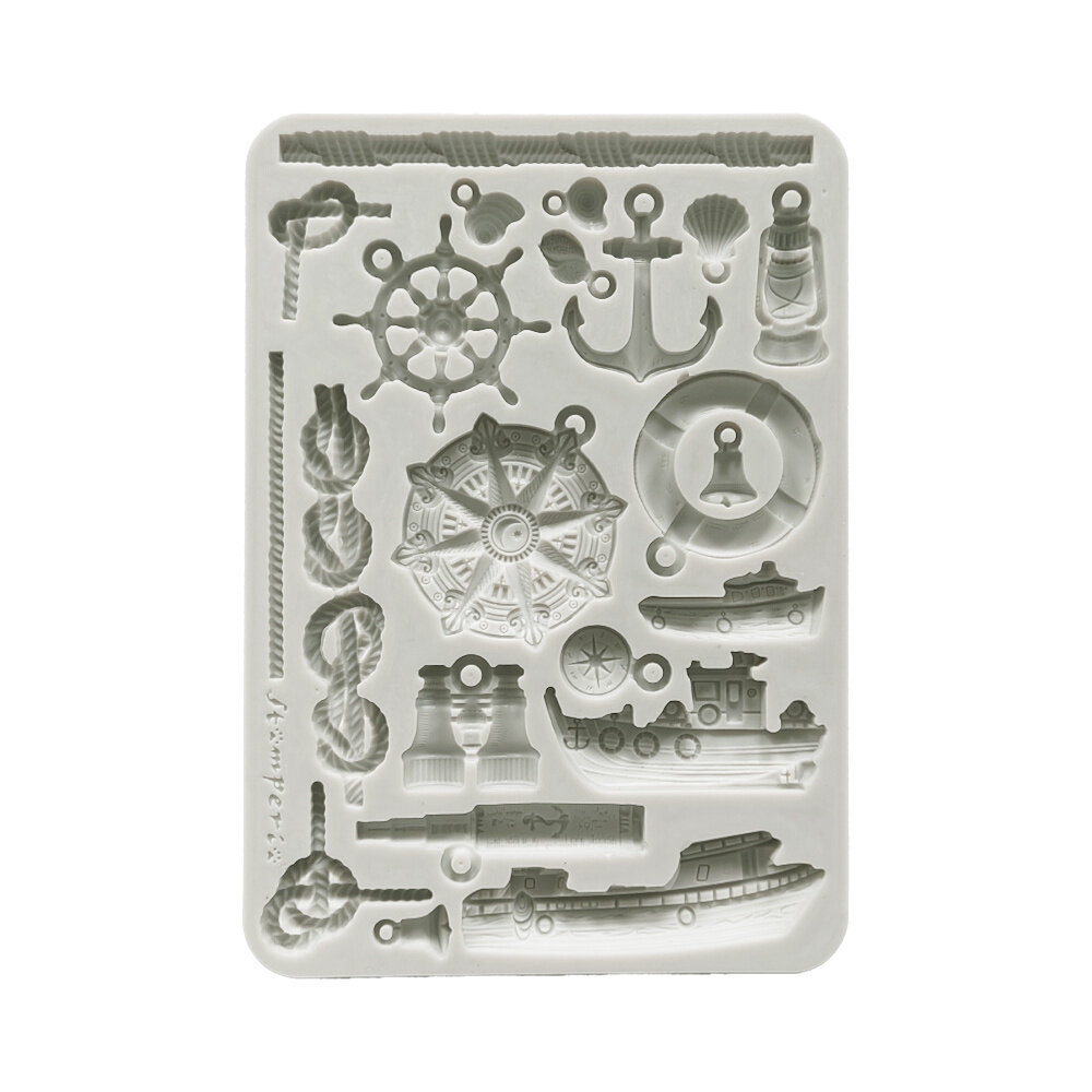 Stamperia Silent Sea A5 Silicon Mold Rudders and Boats (KACMA579) Stamperia Silent Sea A5 Silicon Mold Rudders and Boats (KACMA579)