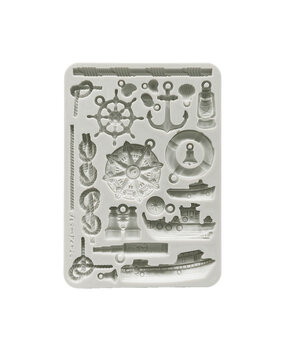 Stamperia Silent Sea A5 Silicon Mold Rudders and Boats (KACMA579) Stamperia Silent Sea A5 Silicon Mold Rudders and Boats (KACMA579)