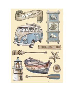 Stamperia Silent Sea Wooden Shapes A5 Endless Blue (KLSP182) Stamperia Silent Sea Wooden Shapes A5 Endless Blue (KLSP182)