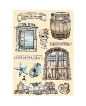 Stamperia Silent Sea Wooden Shapes A5 Soul of the Ocean (KLSP183)