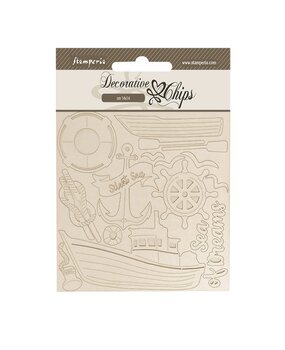 Stamperia Silent Sea Decorative Chips Boat (SCB263)