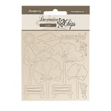 Stamperia Silent Sea Village Decorative Chips Garden (SCB267)