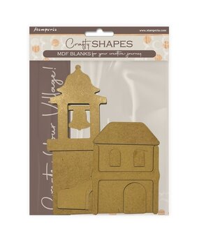 Stamperia Silent Sea Village MDF Crafty Shapes Blanks Bell Tower and Bridge (KLSM47)