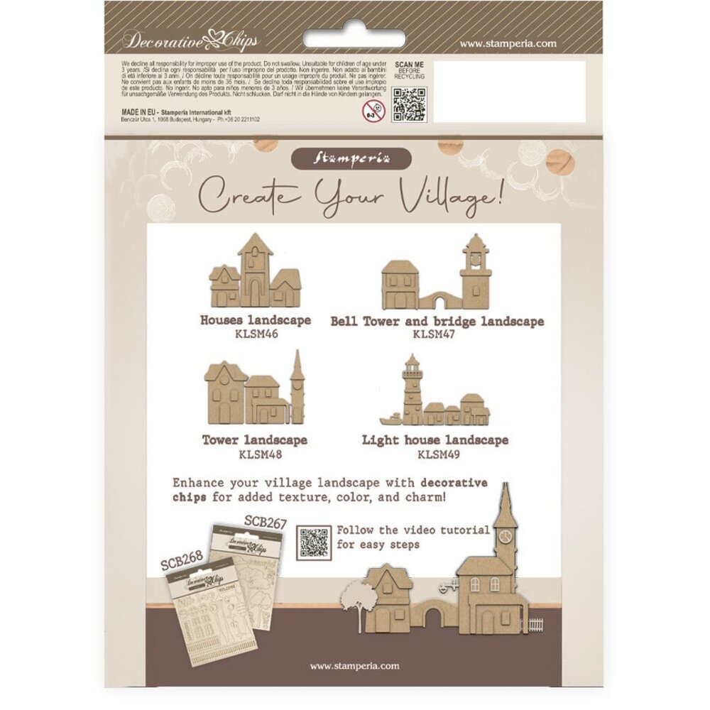 Stamperia Silent Sea Village MDF Crafty Shapes Blanks Lighthouse (KLSM49)