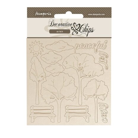 Stamperia Silent Sea Village Assortment MDF Crafty Shapes Blanks & Decorative Chips (KLSMX01)