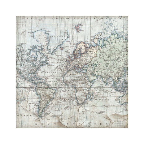 Stamperia Silent Sea 12x12 Inch Fabric Sheet (SBPLT45) Stamperia Silent Sea 12x12 Inch Fabric Sheet (SBPLT45)