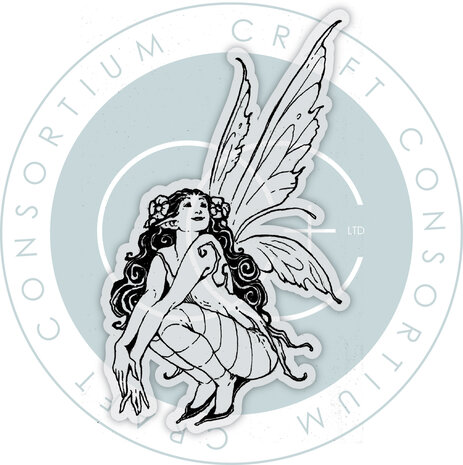 Craft Consortium Fairies A6 Clear Stamp Crouching (CCLGSTMP002) Craft Consortium Fairies A6 Clear Stamp Crouching (CCLGSTMP002)