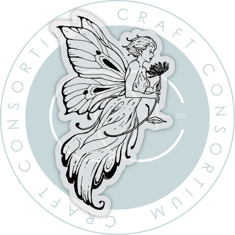 Craft Consortium Fairies A6 Clear Stamp Flower (CCLGSTMP003)