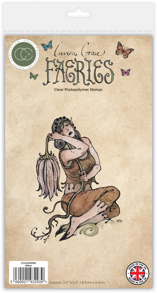 Craft Consortium Fairies A6 Clear Stamp Wilted (CCLGSTMP004) Craft Consortium Fairies A6 Clear Stamp Wilted (CCLGSTMP004)