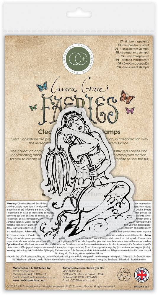 Craft Consortium Fairies A6 Clear Stamp Wilted (CCLGSTMP004) Craft Consortium Fairies A6 Clear Stamp Wilted (CCLGSTMP004)