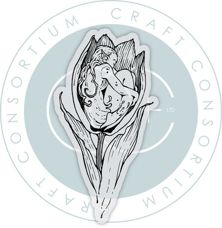 Craft Consortium Fairies A6 Clear Stamp Tulip (CCLGSTMP005) Craft Consortium Fairies A6 Clear Stamp Tulip (CCLGSTMP005)
