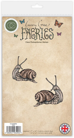 Craft Consortium Fairies A6 Clear Stamp Snails (CCLGSTMP006)